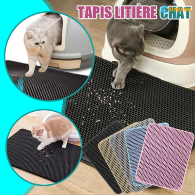 Tapis litière chat - CatTrap™ Piégeage de litière pour chat.