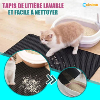 Tapis litière chat - CatTrap™ Piégeage de litière pour chat.